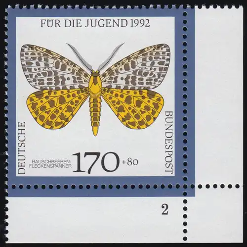 1606 Jugend Nachtfalter 170+80 Pf ** FN2