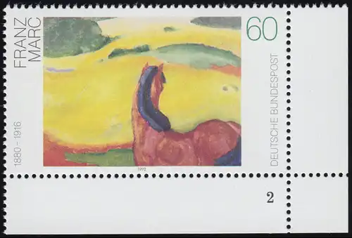 1617 Deutsche Malerei 60 Pf Marc ** FN2