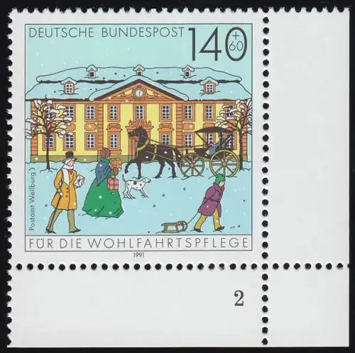 1568 Postamt Weilburg 140+60 Pf ** FN2