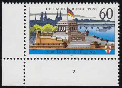 1583x Koblenz, ohne Fluoreszenz, ** FN2