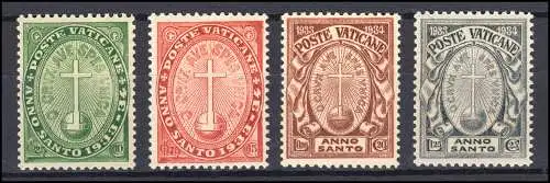 17-20 Außerordentliches Heiliges Jahr der Erlösung 1933, 4 Werte, Satz **/MNH