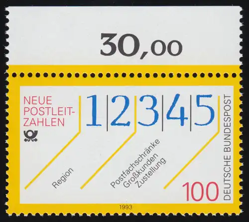 1659 Neue Postleitzahlen ** Oberrand