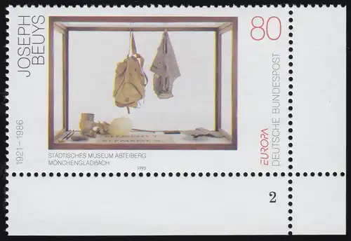 1673 Europa 80 Pf Beuys ** FN2