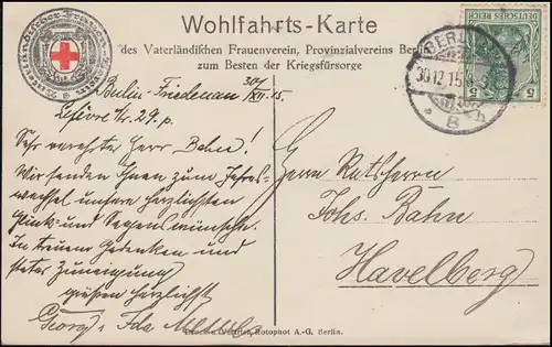 AK Zeichnung Otto von Bismarck von Anton von Werner, BERLIN 30.12.1915