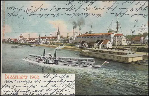 AK Industrie- und Gewerbe-Ausstellung Düsseldorf 1902, NEUSS 1902 nach COCHEM