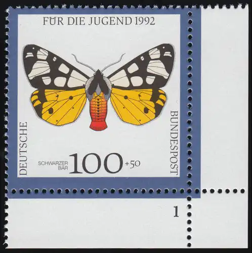 1605 Jugend Nachtfalter 100+50 Pf ** FN1