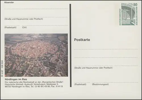 P156Ia-1997/02 86720 Nördlingen im Ries, Luftbild **