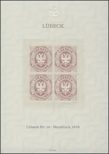 Pression spéciale de la liqueur n° 14 Réimpression du quadrillage 1978