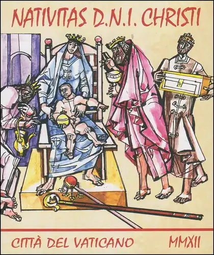 Carnets de marque du Vatican 21 Noël 2012 - Vitres en verre **