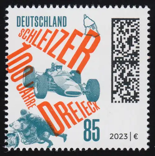 3768 Motorsport 100 Jahre Schleizer Dreieck, ** postfrisch