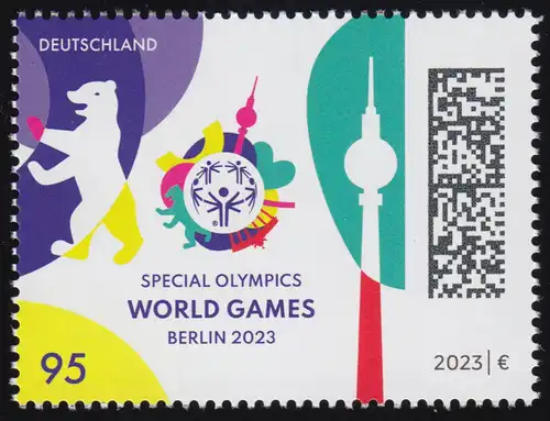 3770 Special Olympics World Games Berlin 2023, frais de port ** / MNH