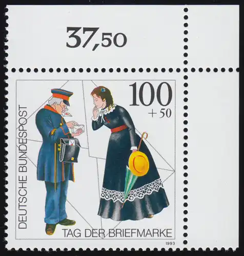 1692 Tag der Briefmarke ** Ecke o.r.
