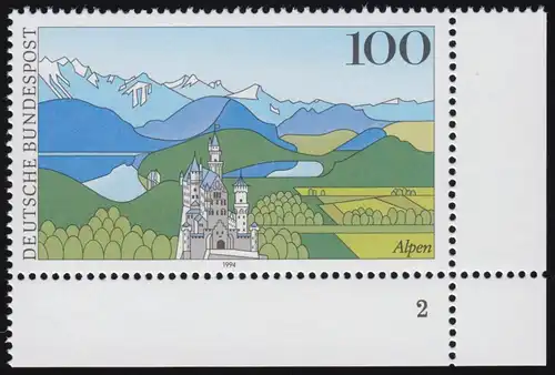 1742 Alpen Schloss Neuschwanstein ** FN2