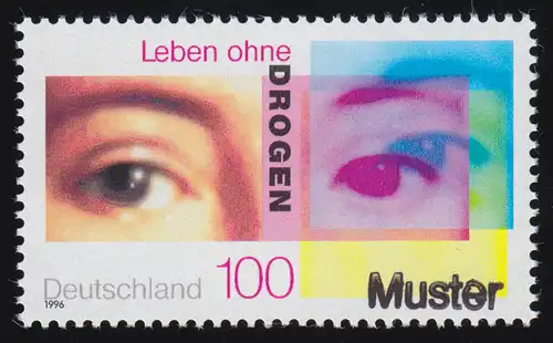 1882 Campagne contre l'abus de drogue, impression modèle