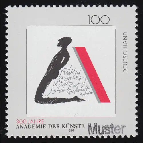 1866 Akademie der Künste Berlin, Muster-Aufdruck