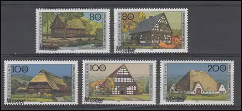 1883-1887 Bauernhäuser in Deutschland, Muster-Aufdruck