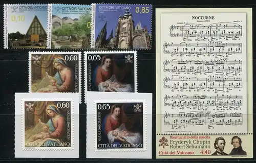 1661-1689 Vatikan-Jahrgang 2010 komplett, postfrisch ** / MNH