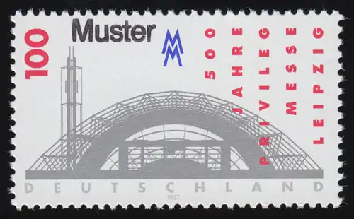 1905 Leipziger Messe: Messeprivileg für Leipzig, Muster-Aufdruck