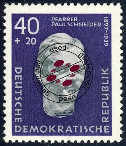 608 Gedenkstätten Schneider 40+20 Pf O