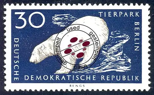 556 Tierpark 30 Pf Eisbär O
