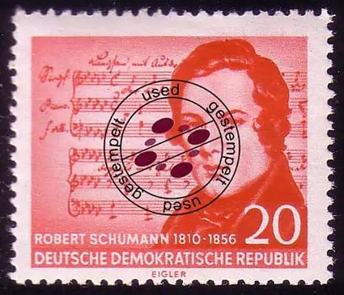 529 XII Robert Schumann 20 Pf Wz.2 XII O