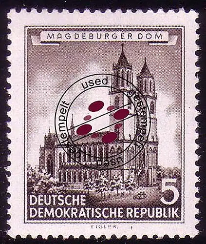 491 Historische Bauwerke 5 Pf Magdeburger Dom O