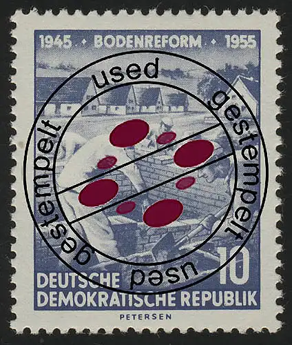 482 YI Réforme foncière 10 Pf Wz.2