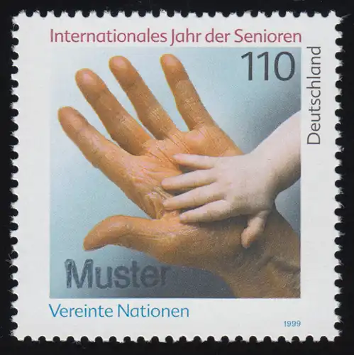 2027 Année internationale des personnes âgées, impression modèle