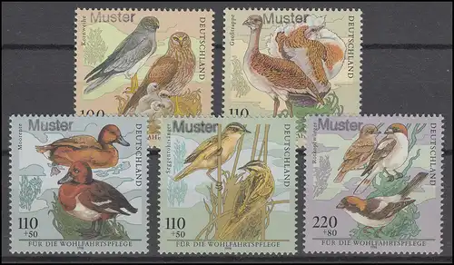 2015-2019 Bien-être: les oiseaux de blé, etc., ensemble avec impression de motif