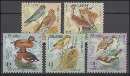 2015-2019 Bien-être: les oiseaux de blé, etc., ensemble avec impression de motif