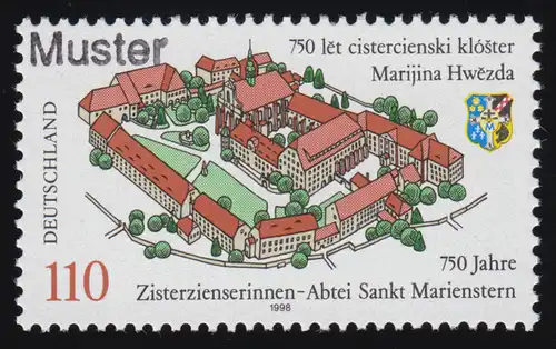 1982 Zisterzienserinnenabtei Sankt Marienstern, Muster-Aufdruck