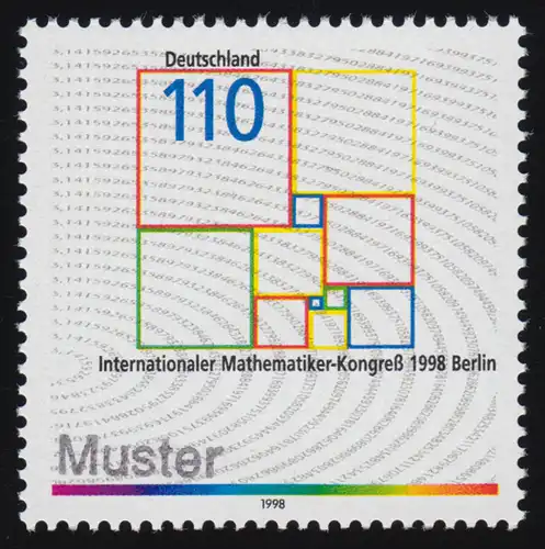 2005 Internationaler Mathematikerkongress, Muster-Aufdruck