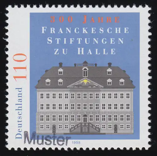 2011 Franckesche Stiftung zu Halle, Muster-Aufdruck