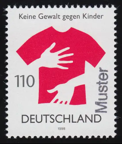 2013 Keine Gewalt gegen Kinder, Muster-Aufdruck