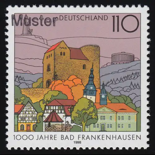 1978 Bad Frankenhausen, Muster-Aufdruck