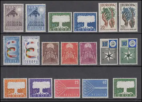 Gemeinschaft / CEPT / Europa 1957 Jahrgang 8 Ausgaben komplett **