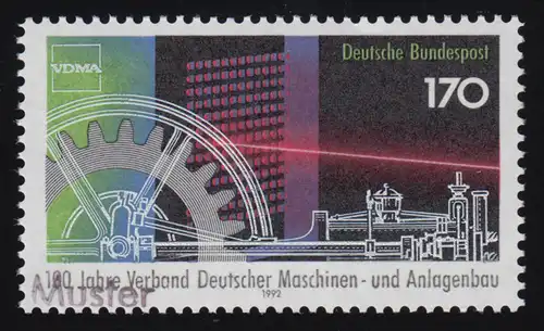 1636 VDMA Verband Deutscher Maschinen- und Anlagenbau, Muster-Aufdruck