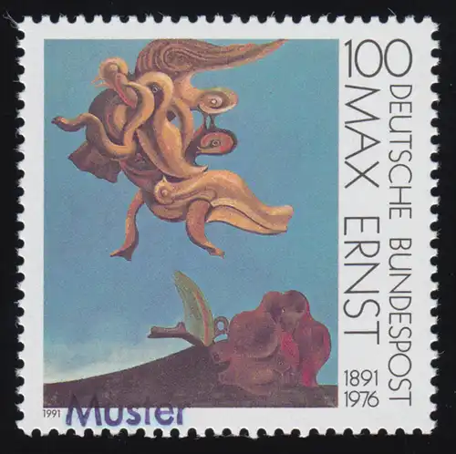 1569 Maler und Bildhauer Max Ernst, Muster-Aufdruck