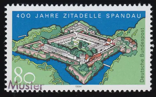 1739 Zitadelle Spandau, Muster-Aufdruck