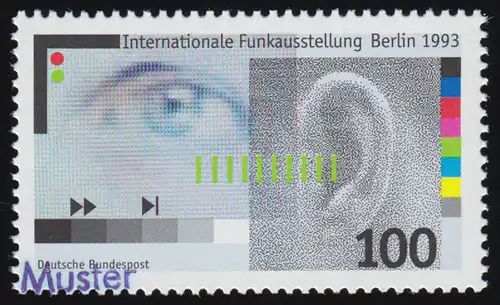 1690 Internationale Funkausstellung IFA Berlin, Muster-Aufdruck