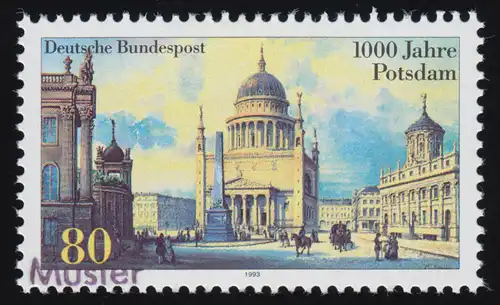 1680 Jubiläum 1000 Jahre Portsdam, Muster-Aufdruck