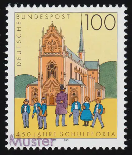 1675 Landschule Pforta, Muster-Aufdruck