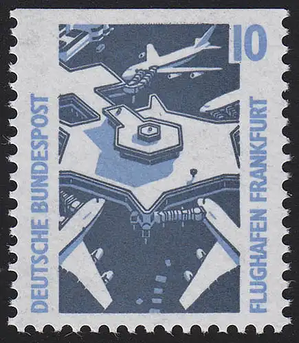 1347C u Attractions 10 Pf Aéroport de Francfort/Main, ** frais de port