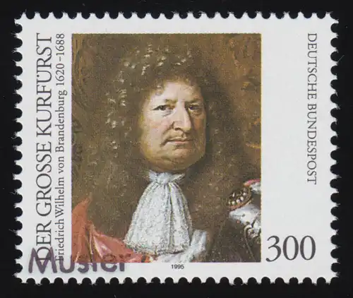 1781 Der Große Kurfürst Friedrich Wilhelm, Muster-Aufdruck