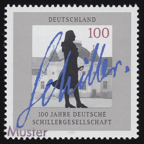 1792 Friedrich von Schiller - Deutsche Schillergesellschaft, modèle-impression