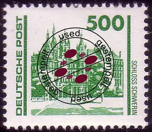 3352 Bâtiments et monuments 500 Pf Château Schwerin O