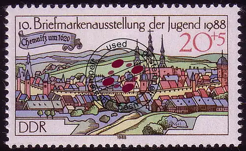 3175 Ausstellung 1988 25 Pf Erfurt O