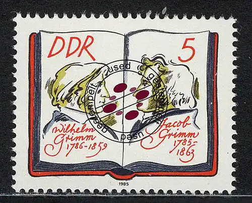 2987 Les frères Grimm 5 Pf 1985 O