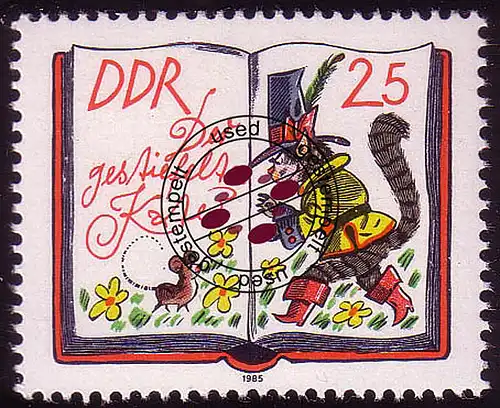 2990 Grimm - Le chat boosté 25 Pf 1985 O