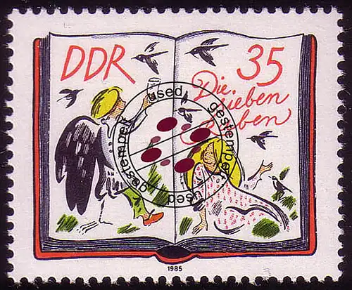 2991 Grimm - Die sieben Raben 35 Pf 1985 O